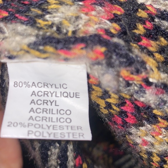 NWOT John Fashion tribal Aztec open sweater jkt sz S - Picture 9 of 10